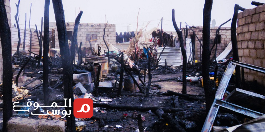 شاهد بالصور .. كيف التهم حريق قرابة 30 مخيما ومسكنا للنازحين في مأرب؟