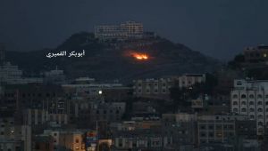 طيران التحالف يستهدف مواقع المليشيات شرق تعز بالتزامن مع تقدم كبير للجيش الوطني