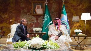 الأحمر يبحث مع محمد بن سلمان جهود استعادة الدولة وتحسين أوضاع المغتربين