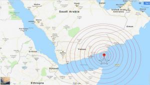 زلزال بقوة 6،2 يضرب قبالة السواحل اليمنية
