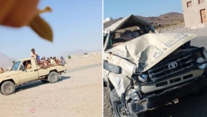 لحج.. وفاة أربعة أشخاص بحادث سير كانوا في طريقهم لحضور مباراة كرة قدم