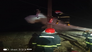 إخماد حريق في أحد أعمدة الكهرباء للضغط العالي في شبوة