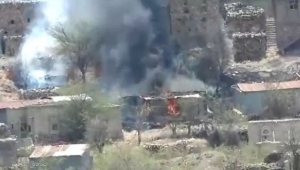 تعز.. قصف حوثي يستهدف مبنى شرطة التعزية