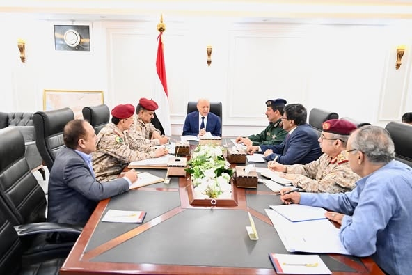 العليمي يوجه بمضاعفة الاحترازات الأمنية بالمناطق المحررة ورصد تحركات الخلايا النائمة للحوثيين