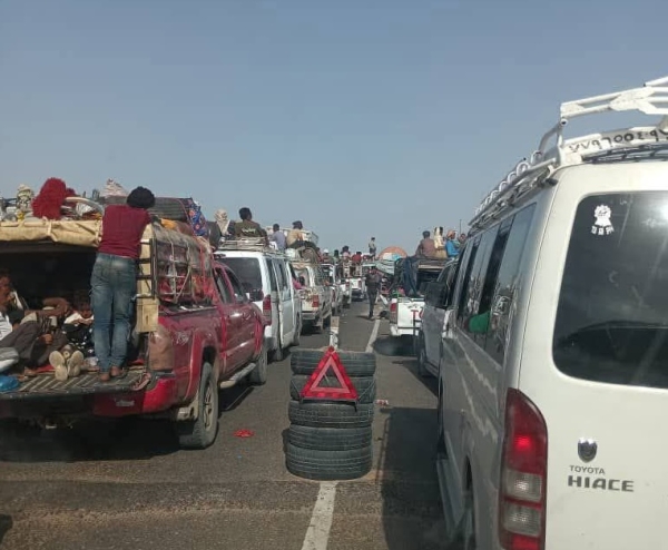 مليشيا الانتقالي تمنع المسافرين والمركبات القادمة من شمال اليمن من دخول عدن