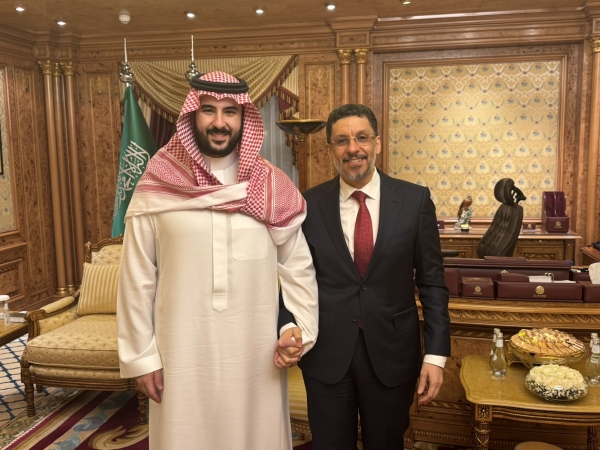 بن مبارك يلتقي بن سلمان بعد يومين من إستقالته من رئاسة الحكومة اليمنية