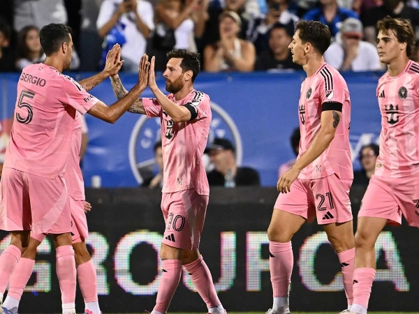 ميسي يتألق بثنائية ويقود إنتر ميامي للفوز على مونتريال