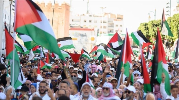 آلاف المغاربة يتظاهرون دعما لـ