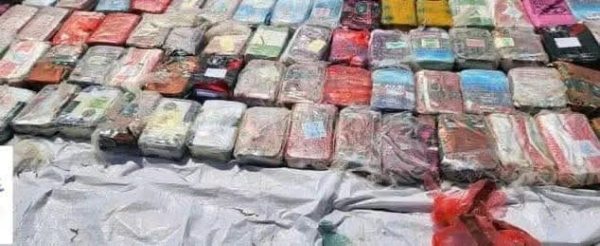 ‏لحج.. حملة أمنية مشتركة تضبط طنًّا من المواد المخدرة