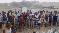 مسيرة احتجاجية لمواطني ذباب تطالب الإمارات السماح لهم بالعودة لمنازلهم (صور)