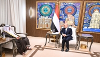 العليمي يجدد موقف اليمن الرافض لاعتداءات إيران على الكويت والخليج
